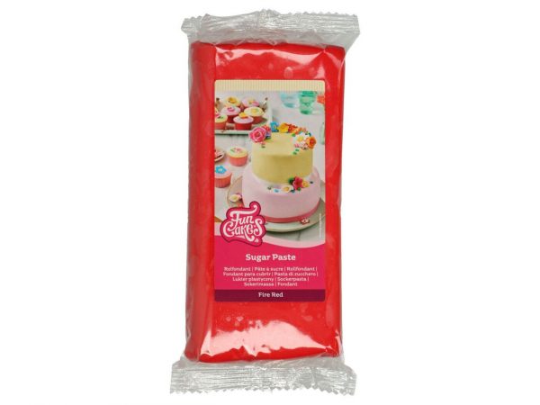 FunCakes Fondant Feuerrot, 1kg – Bild 2