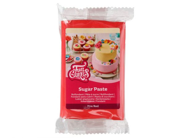 FunCakes Fondant Feuerrot, 250g – Bild 2
