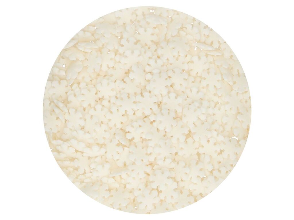FunCakes Schneeflocken Weiß, 50g