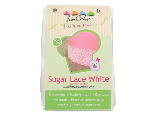 FunCakes Mix für Spitzendekor Weiß, glutenfrei, 400g – Bild 2