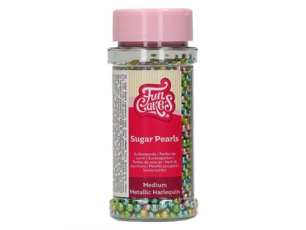 FunCakes Zuckerperlen Metallic Harlequin, 80g – Bild 2