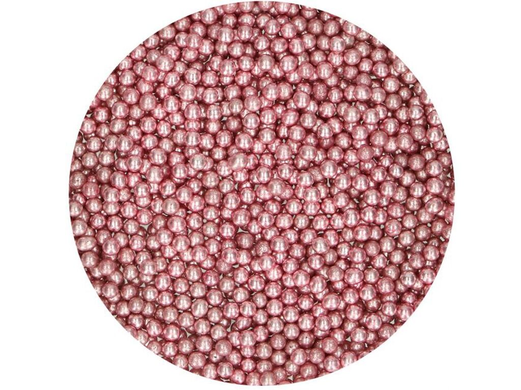 FunCakes Zuckerperlen Metallic Pink, 80g
