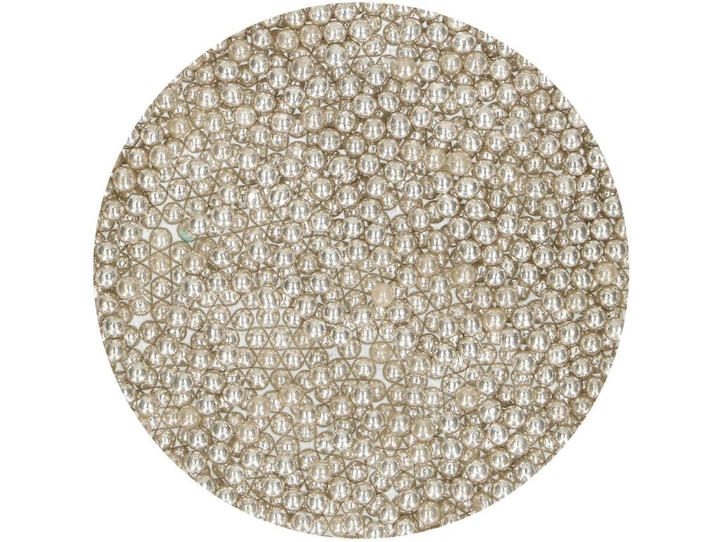 FunCakes Zuckerperlen Metallic Silber, 80g