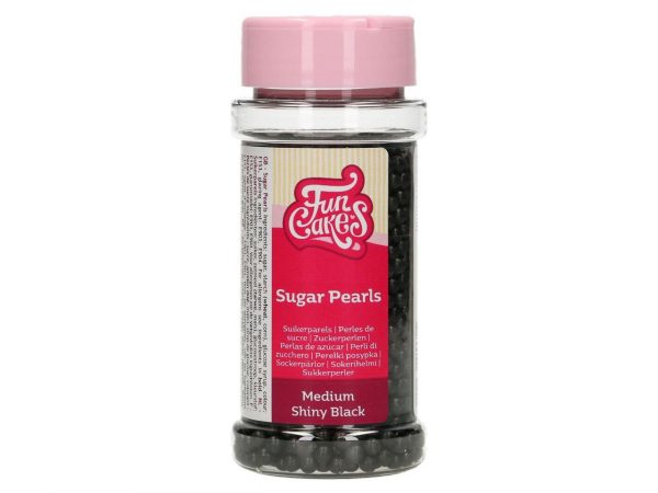 FunCakes Zuckerperlen Schwarz glänzend, 80g – Bild 2