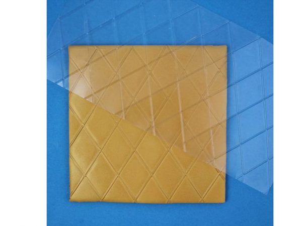 PME Prägematte Diamanten-Rauten Groß 15x30,5cm, Raute 5x3,5cm
