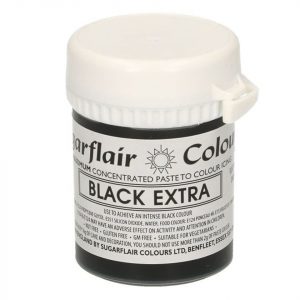 Sugarflair Hochkonzentrierte Pastenfarbe Schwarz EXTRA 42g