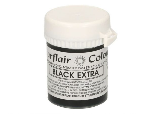 Sugarflair Hochkonzentrierte Pastenfarbe Schwarz EXTRA 42g – Bild 2