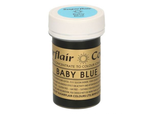 Sugarflair Pastenfarbe Babyblau 25g – Bild 2