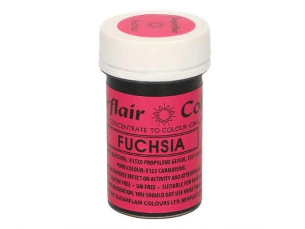 Sugarflair Pastenfarbe Fuchsia 25g – Bild 2