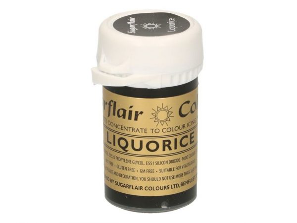Sugarflair Pastenfarbe Lakritzschwarz 25g – Bild 2