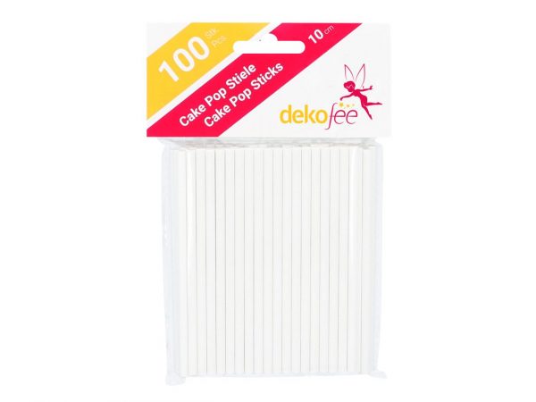 dekofee Cake Pop Sticks 10cm (Papier, 100 Stück) – Bild 2