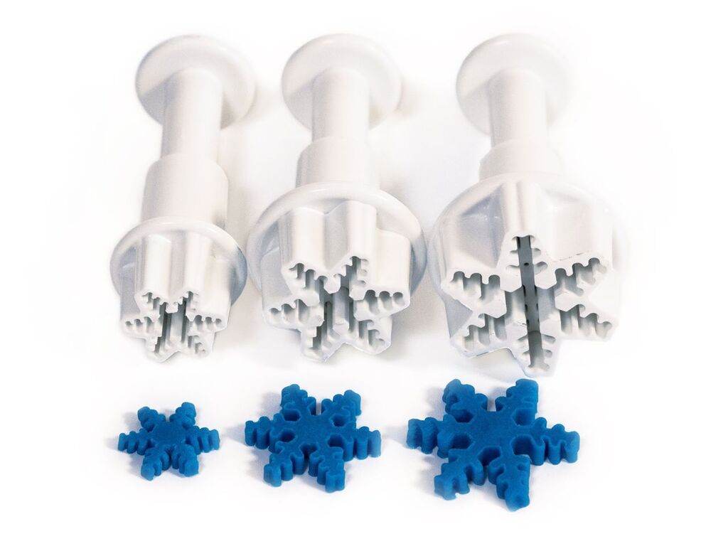 dekofee Stempelausstecher mini Schneeflocken 3tlg.