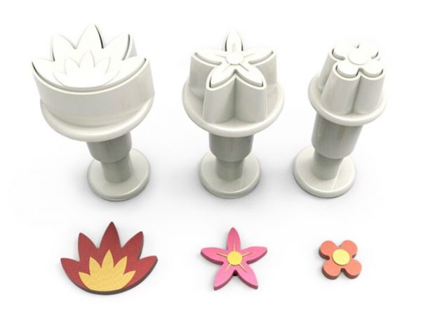 dekofee Stempelausstecher mini Blüten