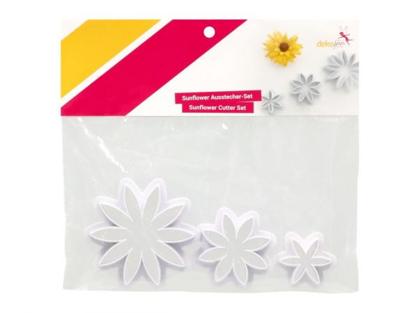 dekofee Sonnenblumen Ausstecher Set 3tlg. – Bild 2