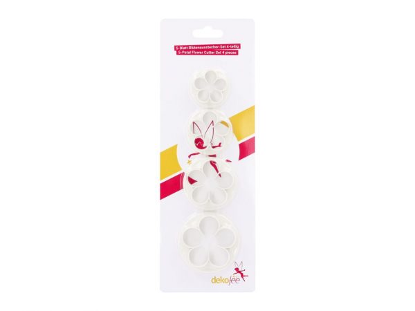 dekofee 5-Blatt Blütenausstecher Set 4tlg. – Bild 2