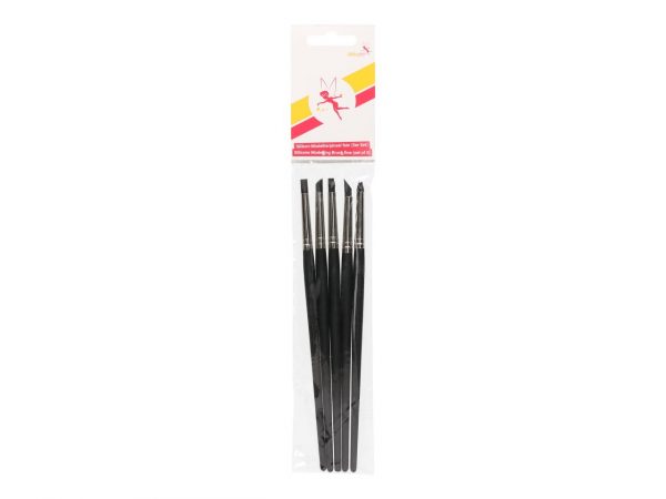 dekofee Modellierpinsel Silikon fein 5er Set – Bild 2