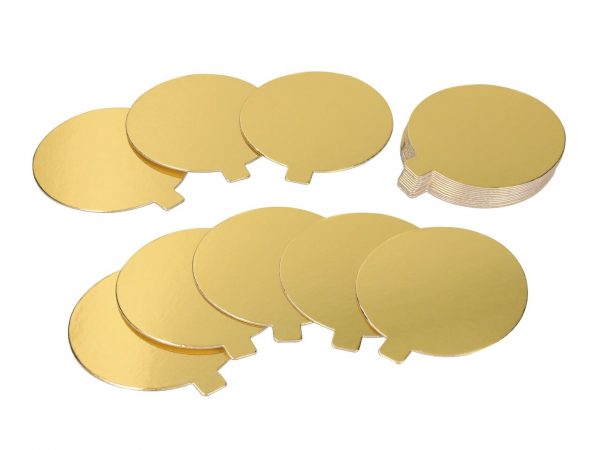 Cake Masters Golden Plate 9cm gold glänzend 20 Stück