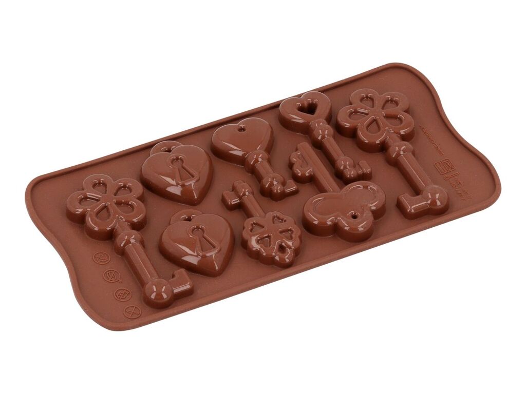 Silikomart Silikon-Pralinenform Schokoladen-Schlüssel
