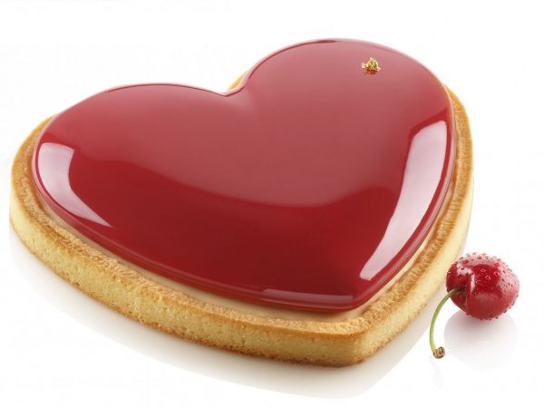 Silikomart Silikonform Kit Tarte Ring Amore 205X190mm – Bild 3