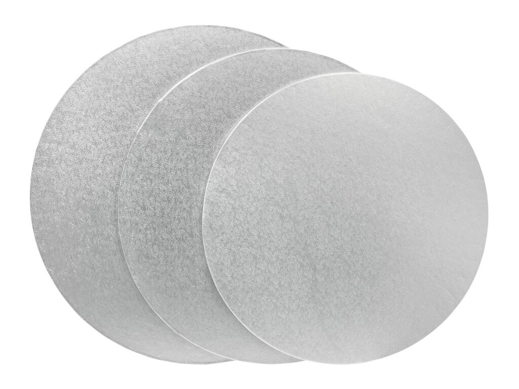 Cake Masters Cakeboard rund 38cm silber 4mm