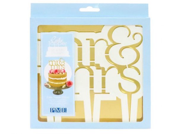 PME Cake Topper Ausstecher Mr & Mrs - Modern – Bild 2