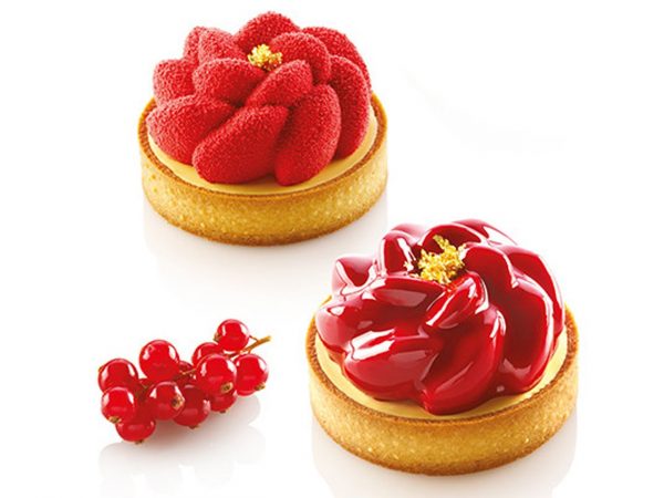 Silikomart Silikonform Kit Tarte Ring Fleur 80mm – Bild 3