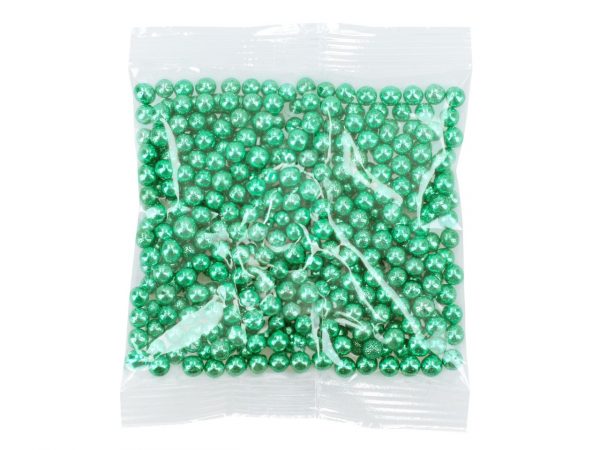CM Basics Weiche Zuckerperlen metallic grün 7mm 60g – Bild 2