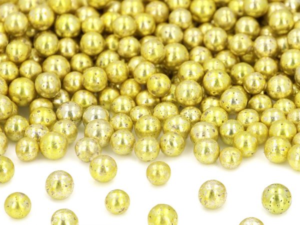 Cake Masters Weiche Zuckerperlen gold, 7mm, 80g