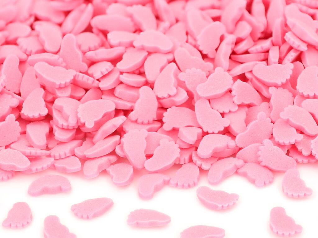 Cake Masters Streudekor Füßchen rosa 70g