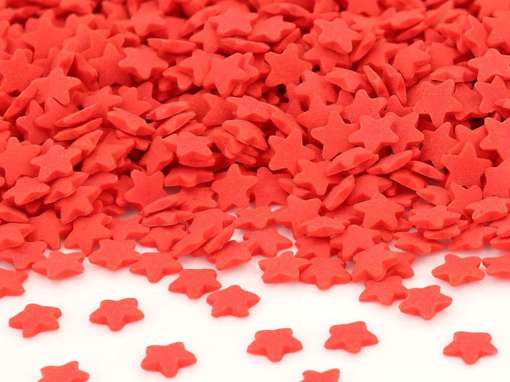 Cake Masters Streudekor Sterne rot 60g