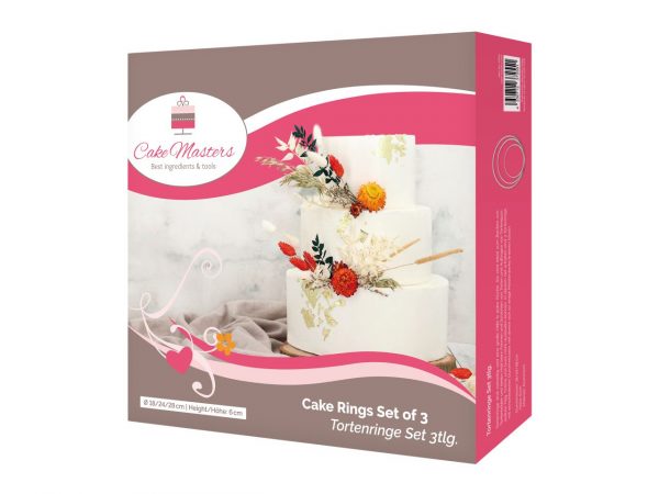 Cake Masters Tortenringe rund 18, 24, 28cm, Höhe: 60mm – Bild 2