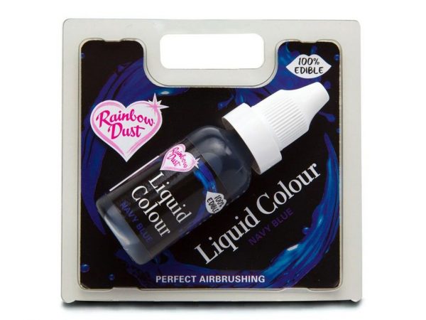 Rainbow Dust Lebensmittelfarbe Airbrush navy blue - marineblau 16ml – Bild 2