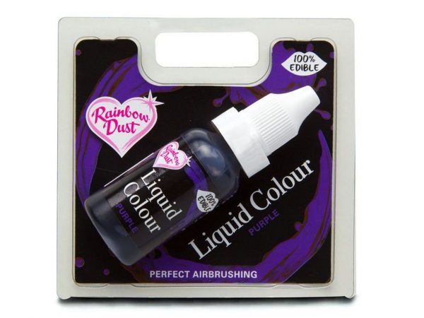 Rainbow Dust Lebensmittelfarbe Airbrush purple - violett 16ml – Bild 2