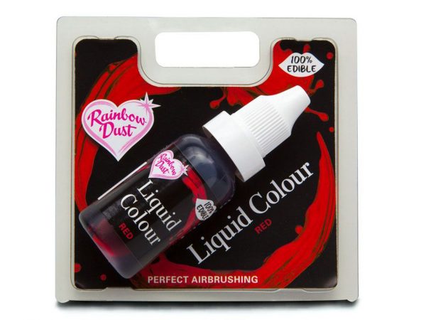 Rainbow Dust Lebensmittelfarbe Airbrush red - rot 16ml – Bild 2