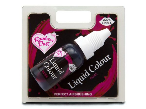 Rainbow Dust Lebensmittelfarbe Airbrush rose - pink 16ml – Bild 2