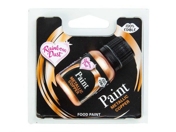 Rainbow Dust Metallic Food Paint Copper 25ml – Bild 2