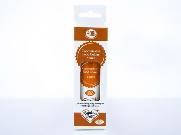 Rainbow Dust Lebensmittelfarbe ProGel Ochre 25g – Bild 2