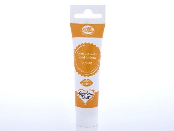 Rainbow Dust Lebensmittelfarbe ProGel Ochre 25g