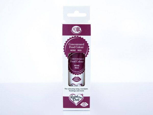Rainbow Dust Lebensmittelfarbe ProGel Wine Red 25g – Bild 2