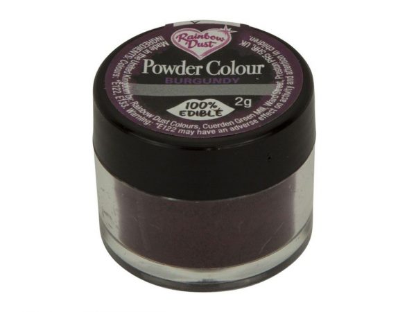 Rainbow Dust Puderfarbe Burgundy 2g – Bild 3