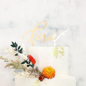 Cake Masters Cake Topper Love gold