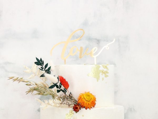 Cake Masters Cake Topper Love gold