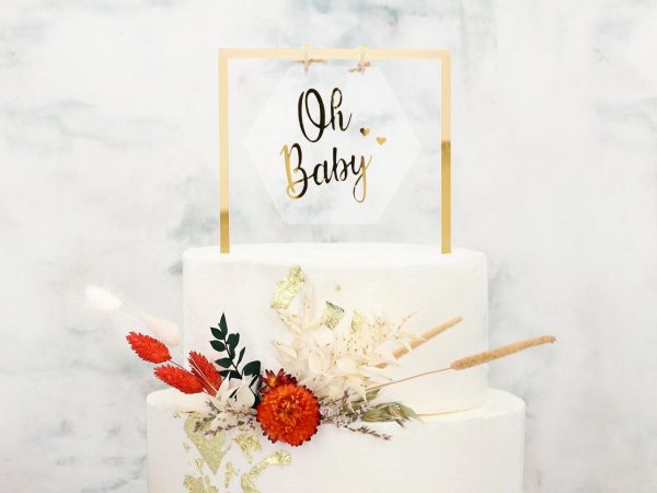 Cake Masters Cake Topper Oh Baby gold