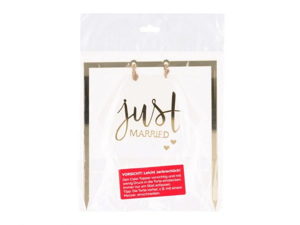Cake Masters Cake Topper Just married gold – Bild 2