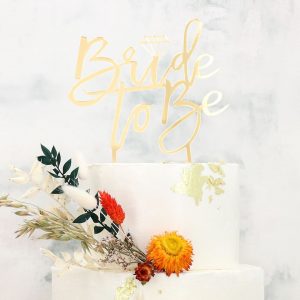 Cake Masters Cake Topper Bride to be gold