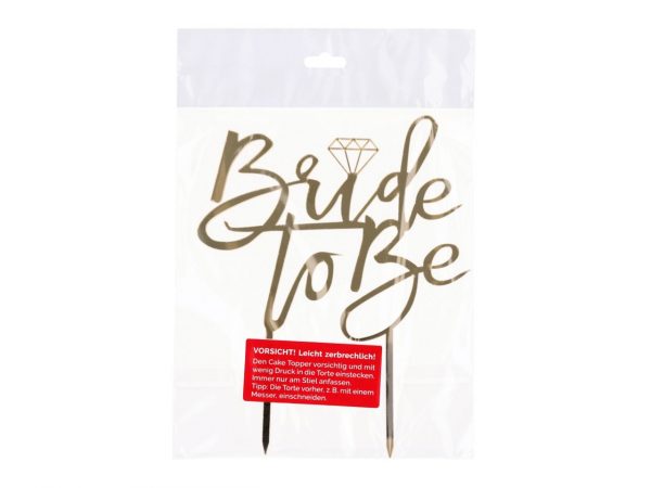 Cake Masters Cake Topper Bride to be gold – Bild 2