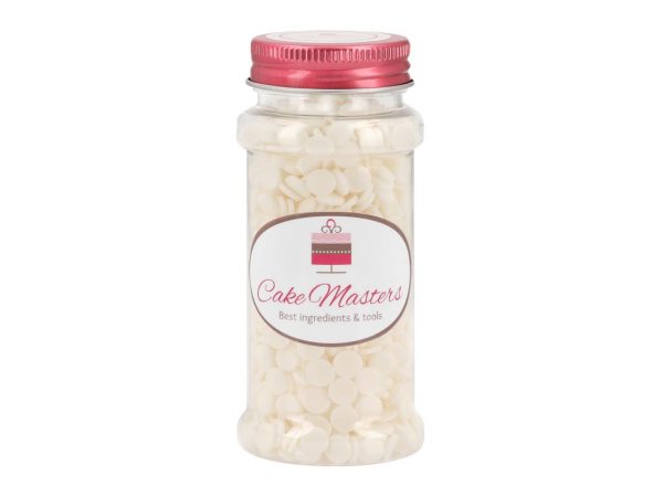 Cake Masters Streudekor Konfetti groß weiß 80g – Bild 2