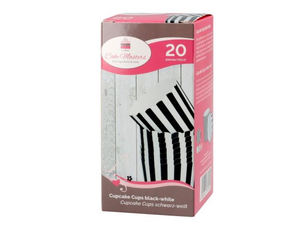 Cake Masters Cupcake Cup schwarz-weiß 20 Stück – Bild 2