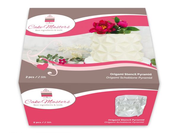 Cake Masters Origami Schablone Pyramid 2er Set – Bild 2