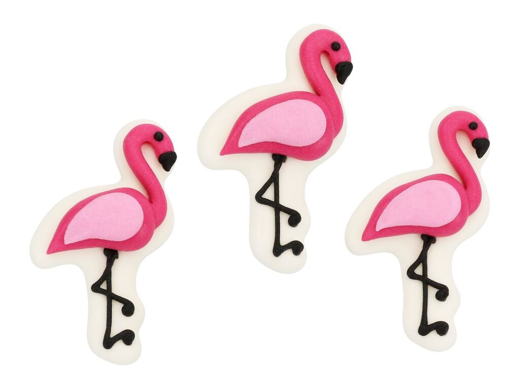 Cake Masters Flamingos flach Zucker 6 Stück
